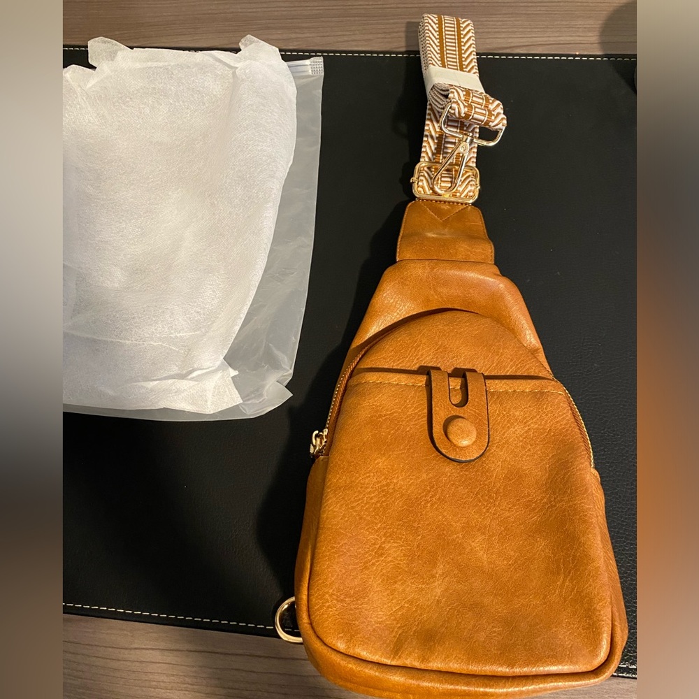 Tan/ Brown Sling Bag (1 piece per purchase)